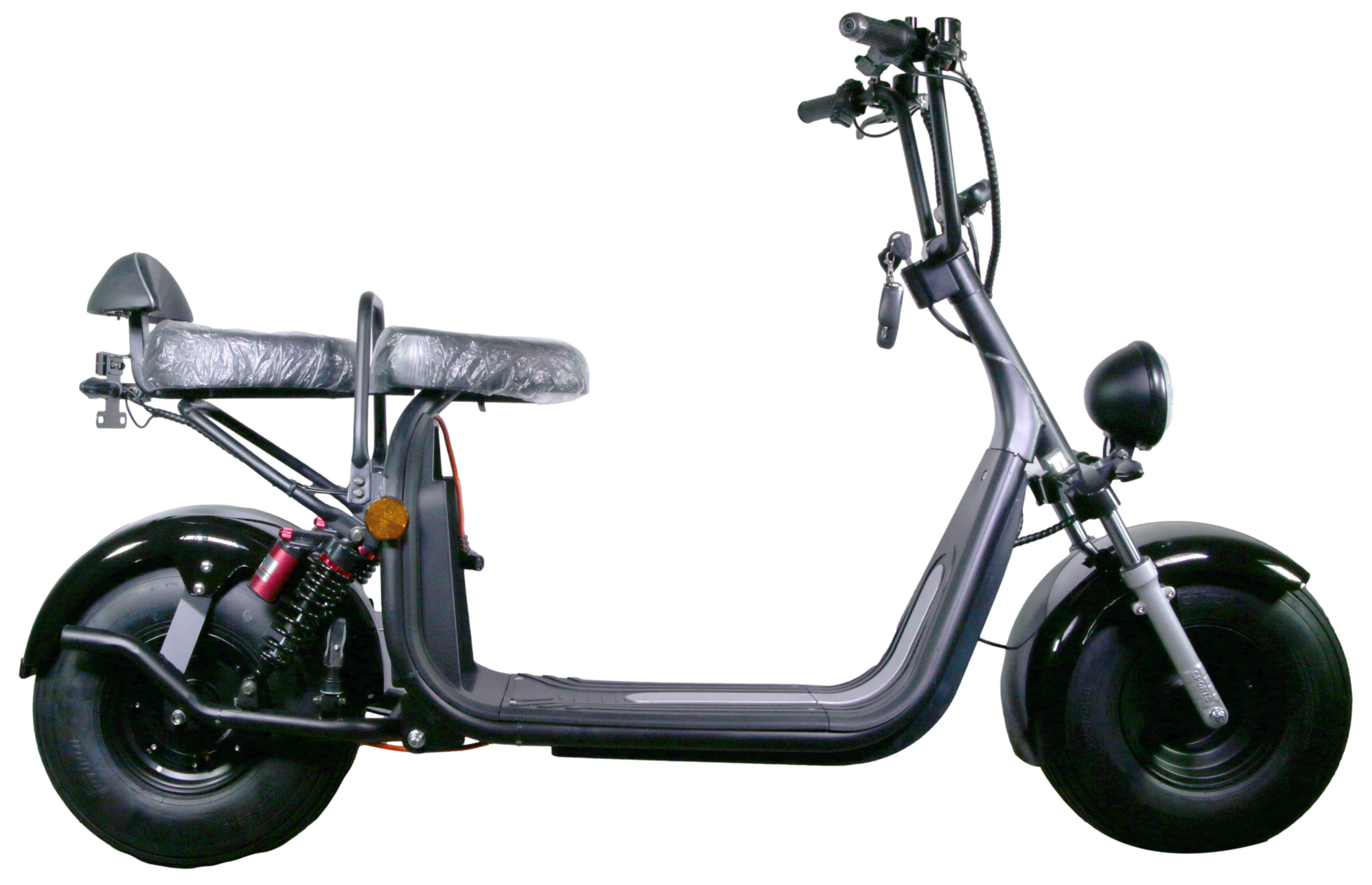 HR-2 45km/h 60V20Ah RocknBikes Elektroroller Motorroller Mokick Harley Scooter CitiCoco Black Shiny Akku 60V20Ah