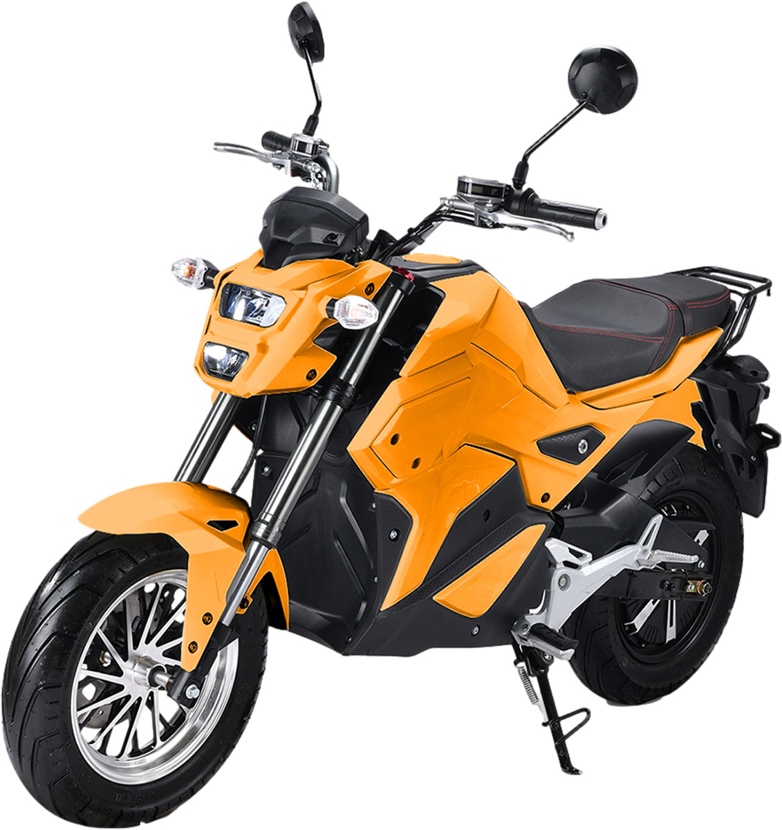 Elektro Motorrad RE8 Orange 45km/h 72V20Ah Lead Accid Alufelgen Naked Bike