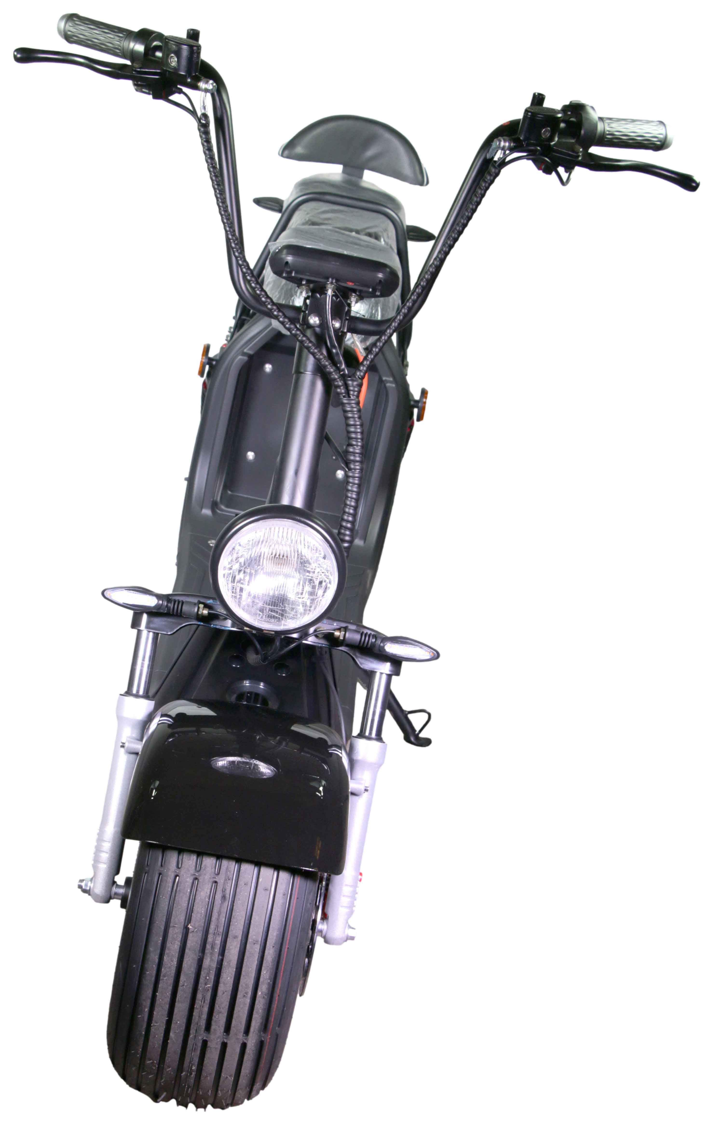 HR-2 45km/h 60V20Ah RocknBikes Elektroroller Motorroller Mokick Harley Scooter CitiCoco Black Shiny Akku 60V20Ah