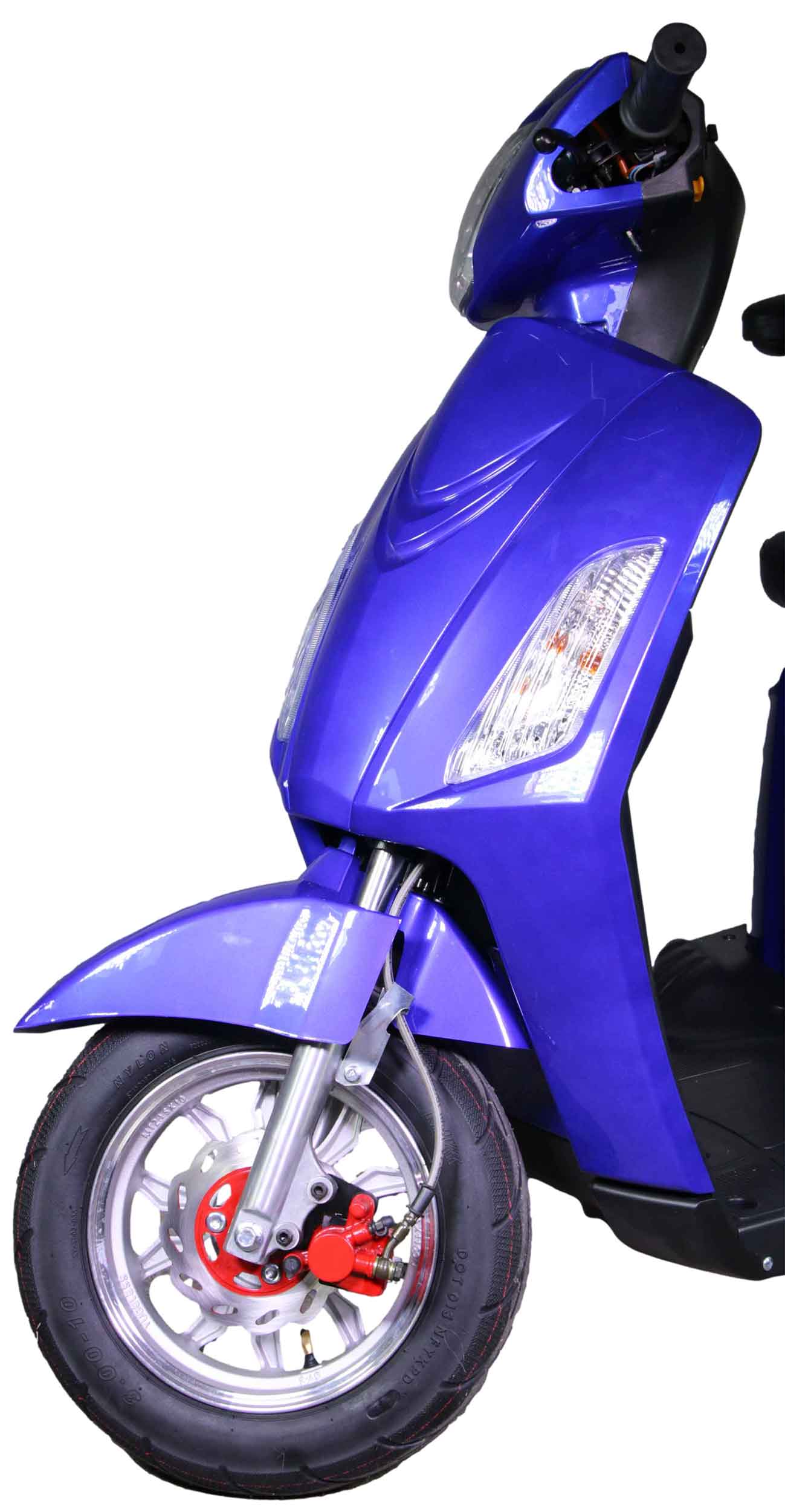 STRONIERT !!!!  Rocknbikes R500 Elektro-Seniorenmobil Blau Deep Blue Metallic 25km/h Akku 60V20aH Senioren Roller E-Scooter Roller Blue