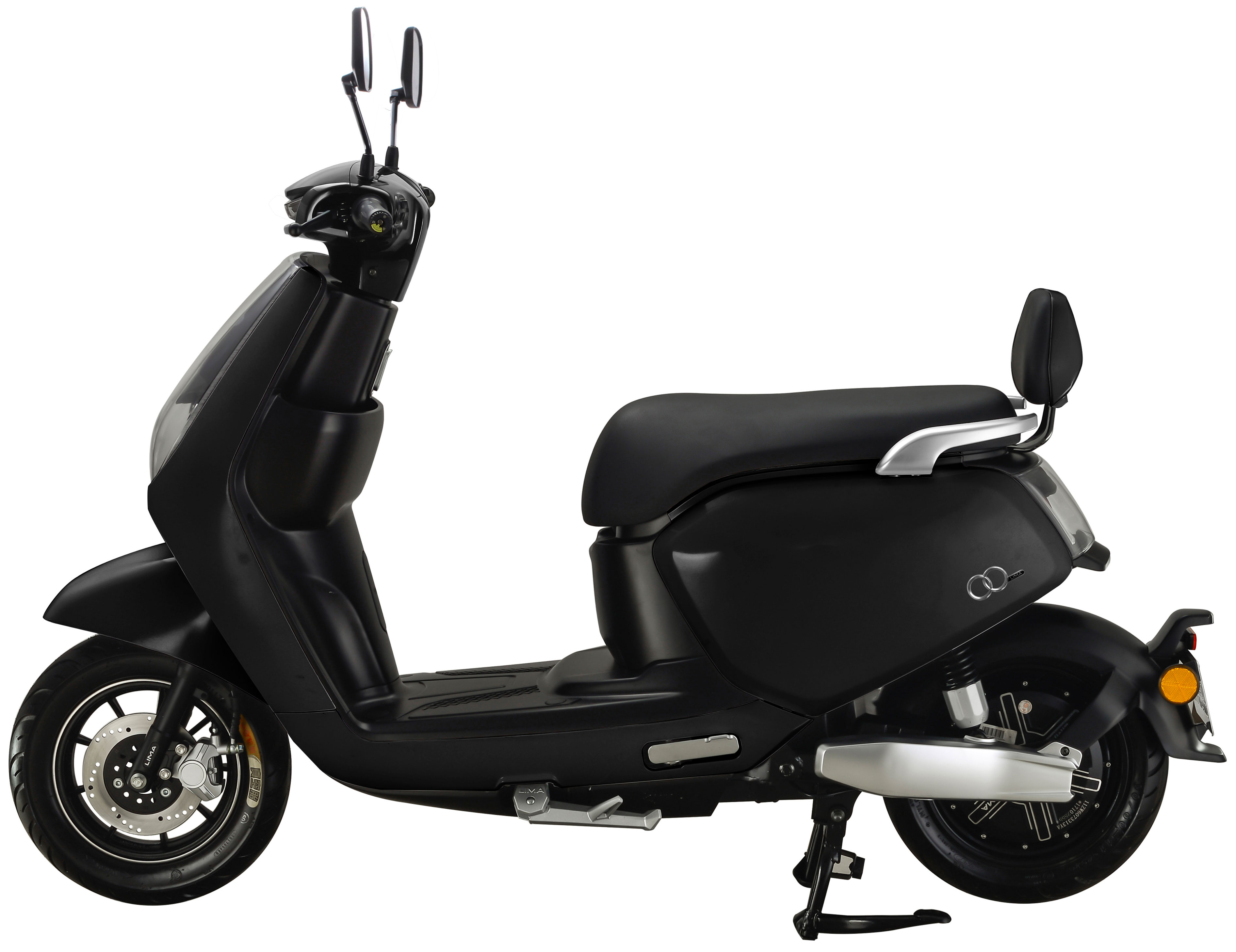 RocknBikes RE01 Schwarz Motorroller 45km/h Elektroscooter 60V20AH Blei-Gel Akku Alufelgen