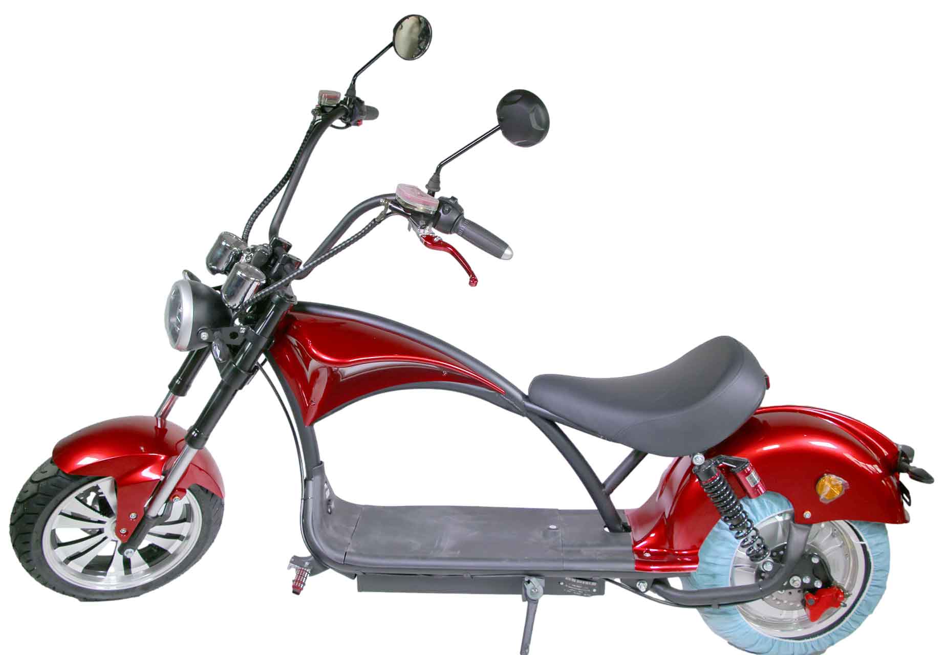 Motorroad Chopper RE10CP4 Elektro-Chopper Burgundy Rot 45km/h 60V25Ah Alufelgen 3kW