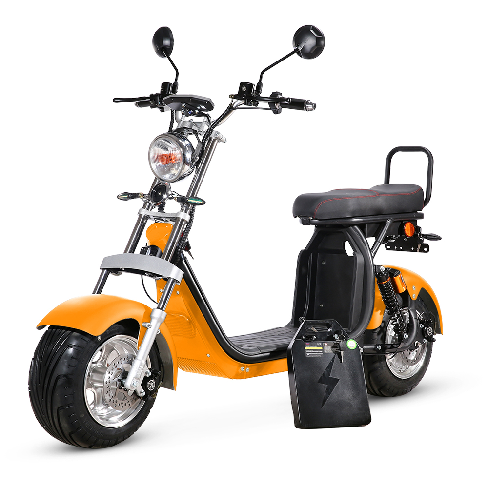 RocknBikes CP1.6 Elektroroller Motorroller 45km/h Orange Elektro-Scooter CitiyCoco Alu-Felgen 60V20Ah Akku komplett zusammengebaut