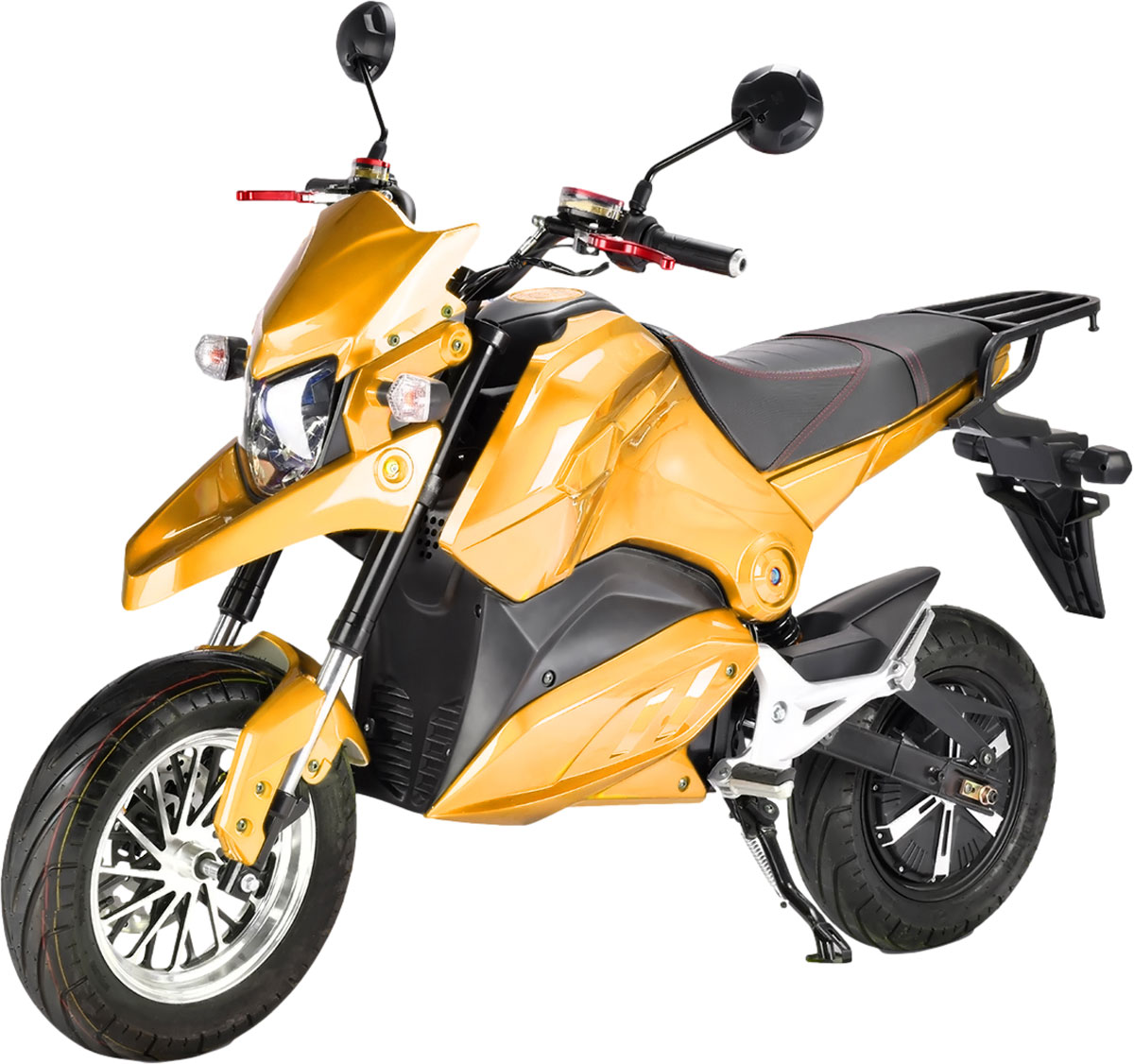 SuperMoto Elektro Motorrad RE8SM Orange 45km/h 72V20Ah Lead Accid Alufelgen