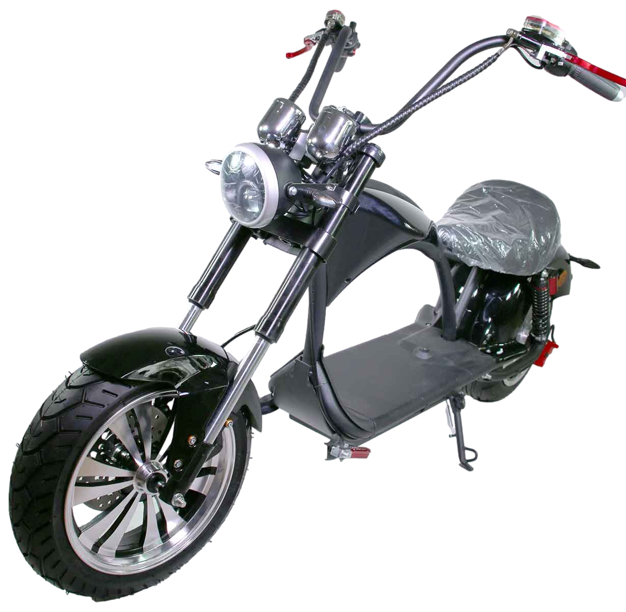 Motorroad Chopper RE10CP4 Elektro-Chopper Schwarz 45km/h 60V25Ah Alufelgen 3kW