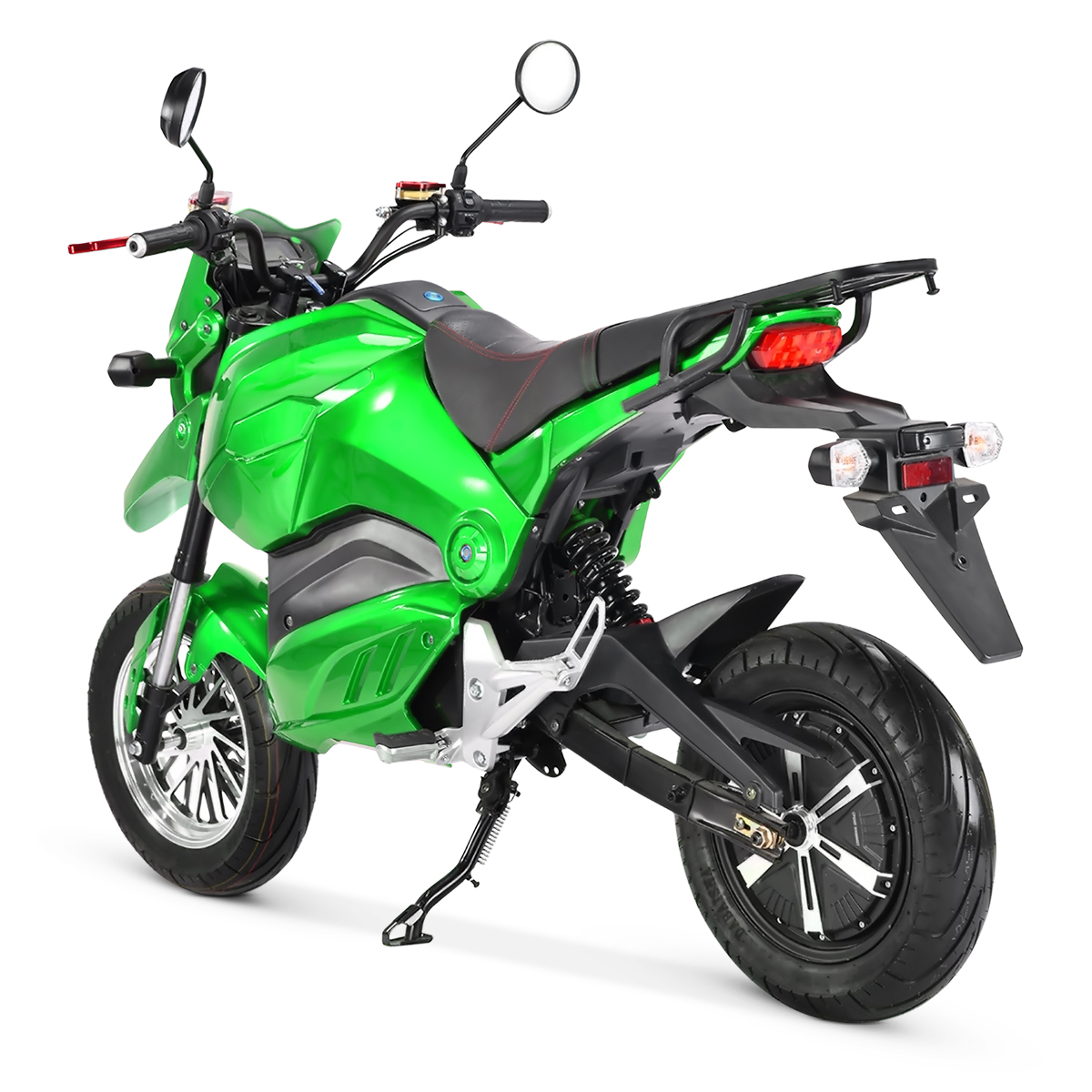 SuperMoto Elektro Motorrad RE8SM Grün 45km/h 72V20Ah Lead Accid Alufelgen