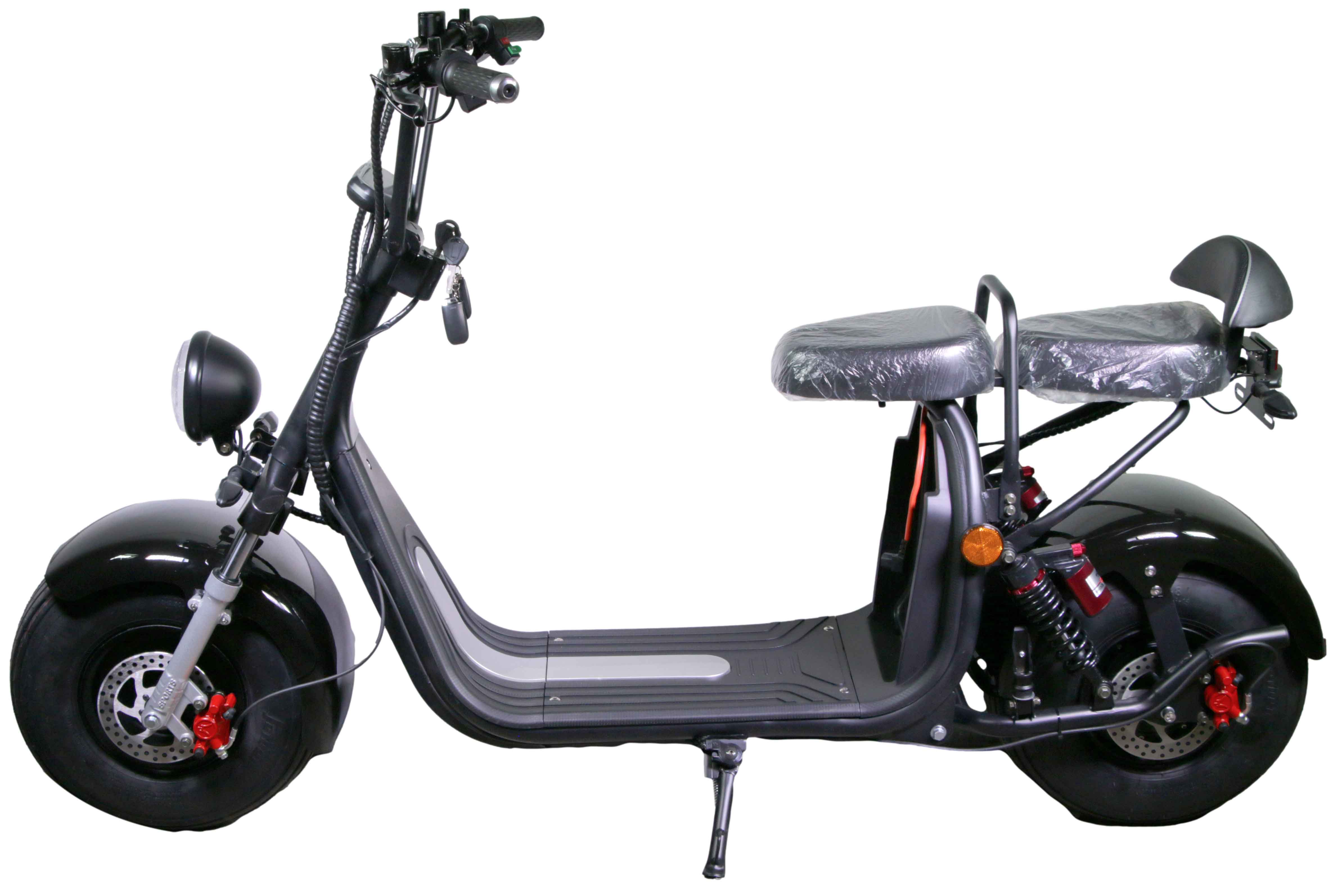 HR-2 45km/h 60V20Ah RocknBikes Elektroroller Motorroller Mokick Harley Scooter CitiCoco Black Shiny Akku 60V20Ah