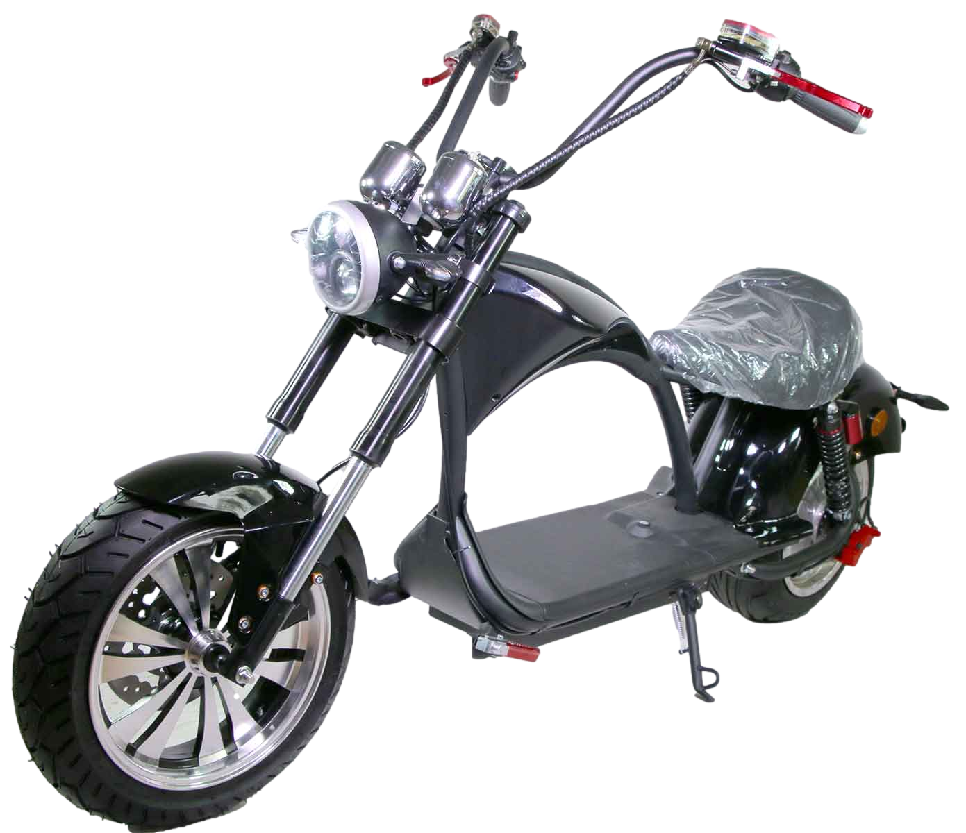 Motorroad Chopper RE10CP4 Elektro-Chopper Schwarz 45km/h 60V25Ah Alufelgen 3kW