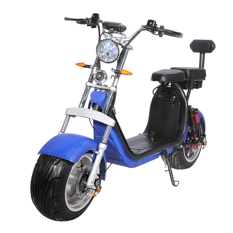 60V20Ah RocknBikes CP1.6 Alu-Felgen Motorroller 45km/h Elektroscooter Weiss 60V20Ah Akku komplett zusammengebaut